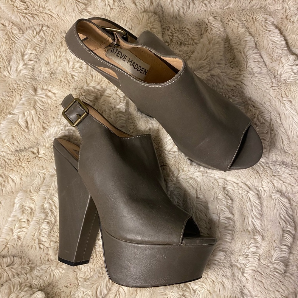 Steve Madden Women’s Open Toe and Heal Boots